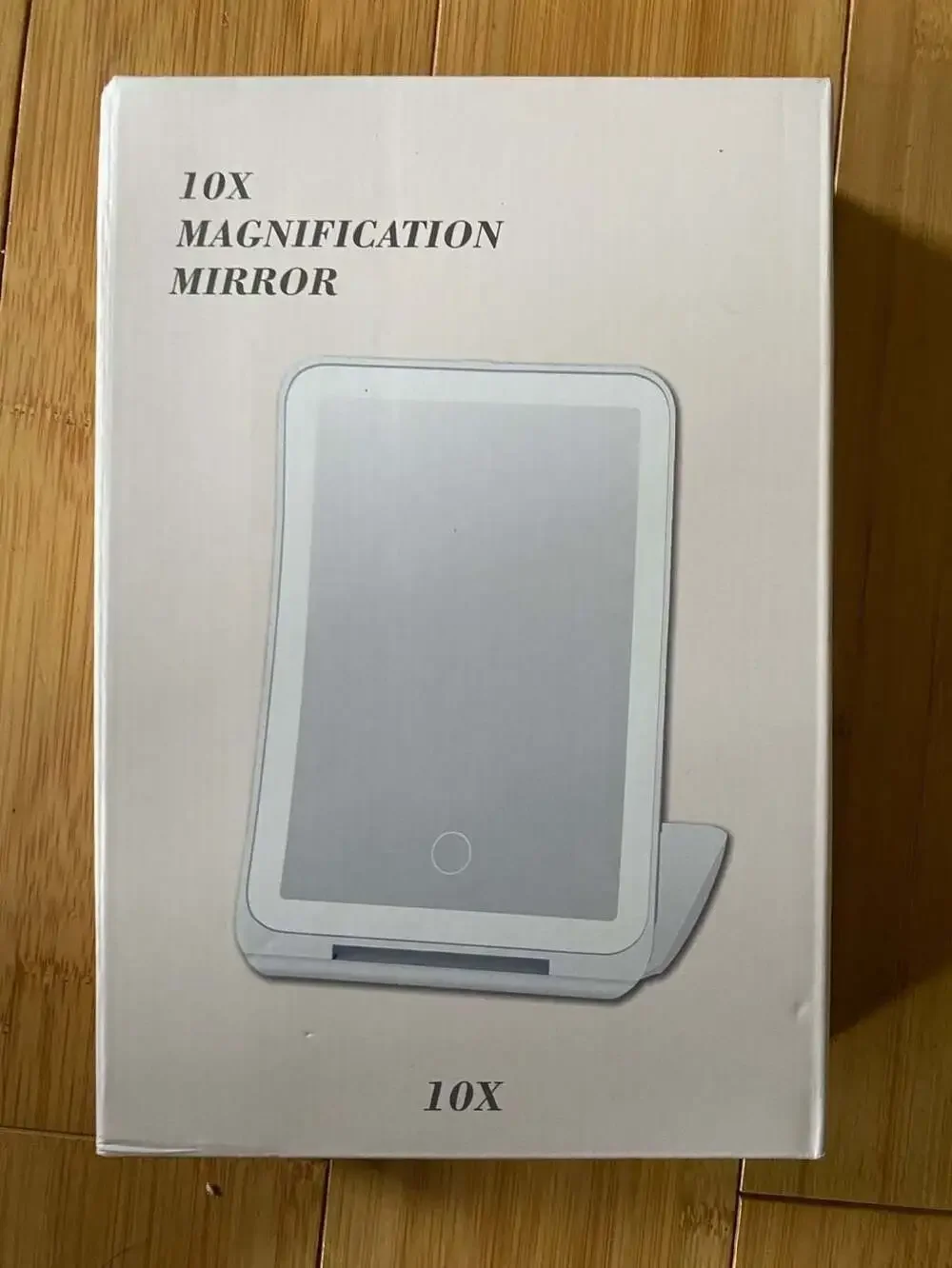 10X Magnification Lighted Travel Makeup Mirror